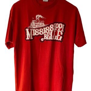Vintage 80s Mississippi Belle Riverboat Single Stitch Shirt Adult XL